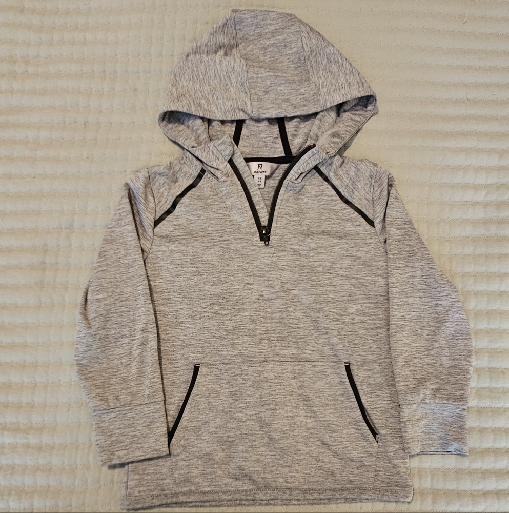 Kids Gray Hooded Sweatshirt